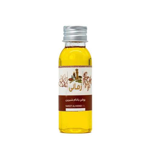 روغن بادام شیرین  زمانی مدل پرس سرد حجم 125 میلی لیتر