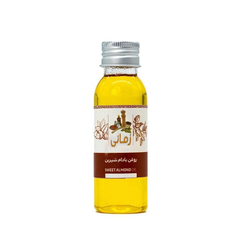روغن بادام شیرین زمانی مدل پرس سرد حجم 130 میلی لیتر