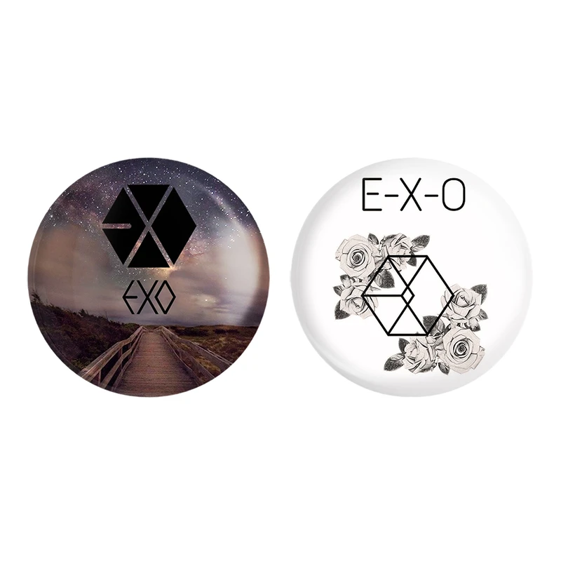 مگنت خندالو طرح گروه اکسو (EXO) کد 25332534 مجموعه 2 عددی