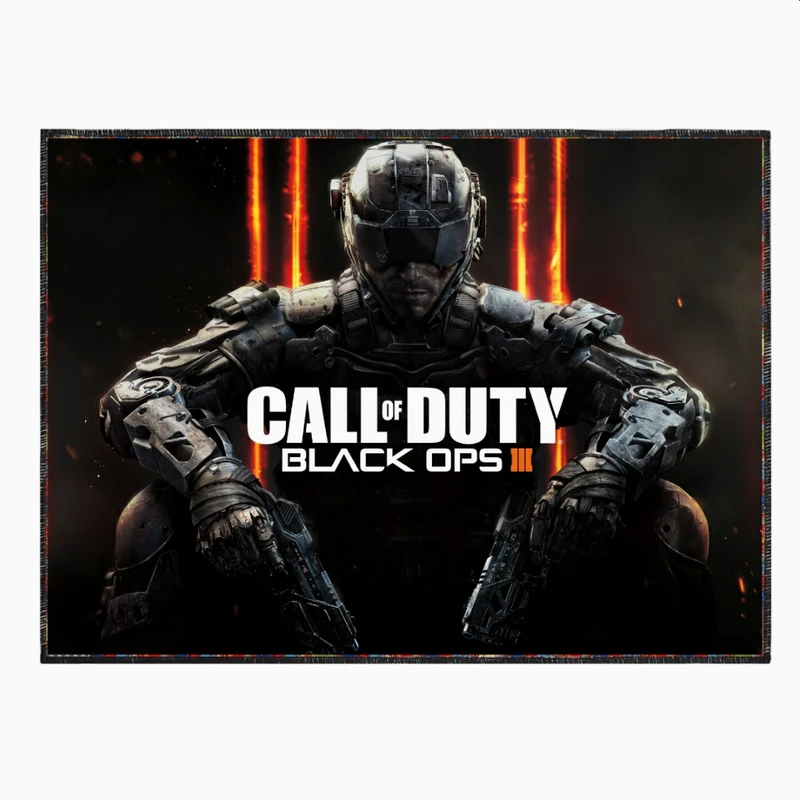 فرش پارچه‌ای مدل فرشینه طرح بازی CALL OF DUTY کد PY183