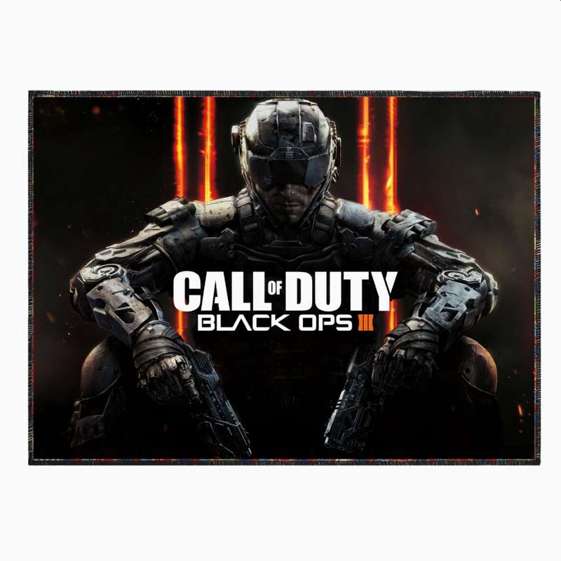فرش پارچه‌ای مدل فرشینه طرح بازی CALL OF DUTY کد PY183