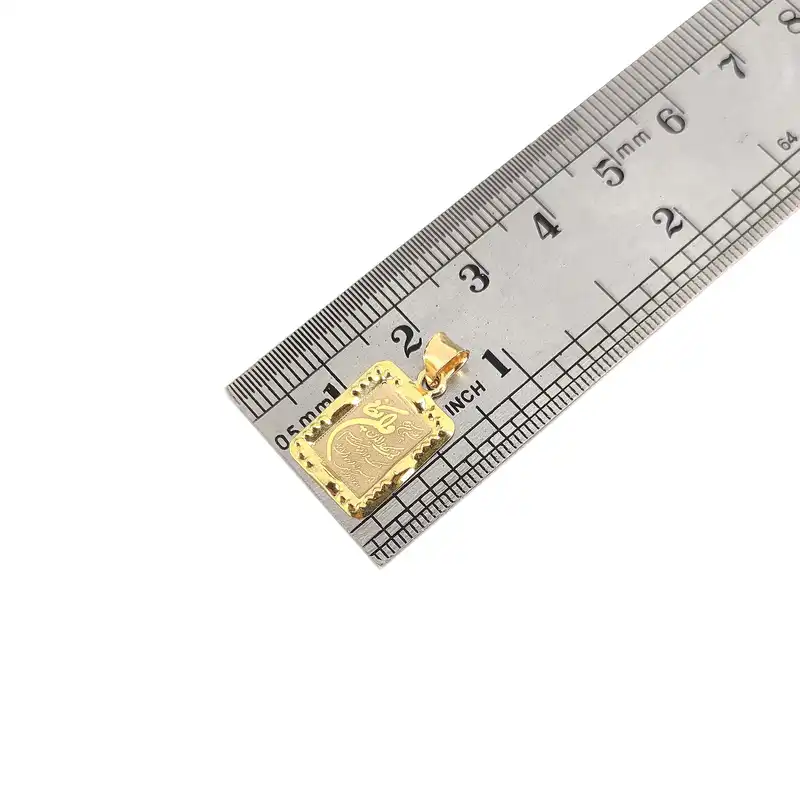 آویز گردنبند طلا 18 عیار طلا و جواهرسازی افرا مدل ون یکاد 058