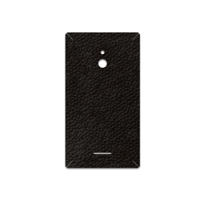 برچسب پوششی ماهوت مدل Dark-Brown-Leather مناسب برای گوشی موبایل نوکیا XL