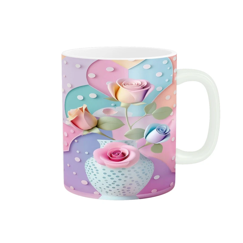 ماگ زیگورات مدل گل و گلدان کد 1546