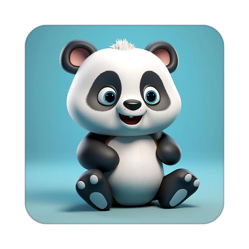 زیر لیوانی کاکتی طرح حیوانات کارتونی مدل mp27192