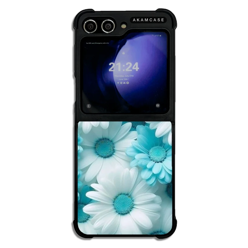 کاور آکام مدل AMC-WSGZFLIP5-FLOWERS-43 مناسب برای گوشی موبایل سامسونگ Galaxy Z Flip 5