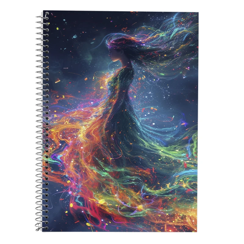 دفتر زبان 50 برگ مدوپد مدل سه خط طرح فانتزی کد DF14459