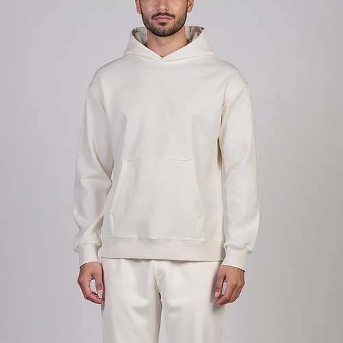 هودی مردانه باینت مدل  928-2 رنگ شیری