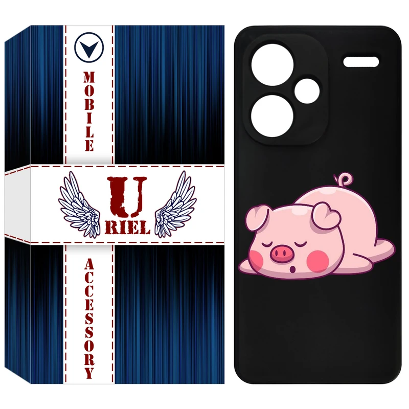 کاور یوریل قاب مدل KSH کد 42 طرح پیگی مناسب برای گوشی موبایل شیائومی Redmi Note 13 Pro Plus