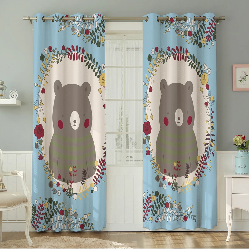 پرده نیروانا طرح  کودک مدل هازان کد 8321 سایز 140×280 سانتی متر