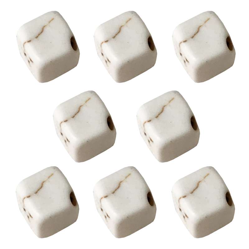 مهره دستبند مدل مکعب W کد MZ بسته 8 عددی