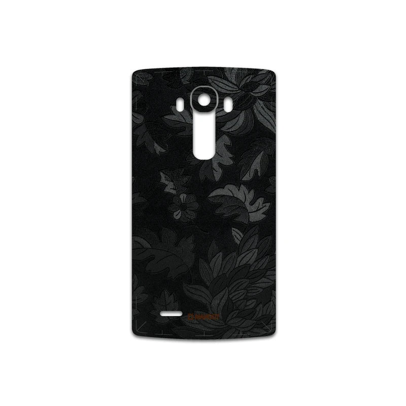 برچسب پوششی ماهوت مدل Black-Wildflower مناسب برای گوشی موبایل ال جی G4
