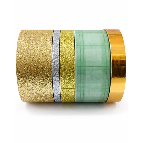 چسب کاغذی مدل واشی براق کد Y01 عرض 3 سانتی متر بسته 5 عددی