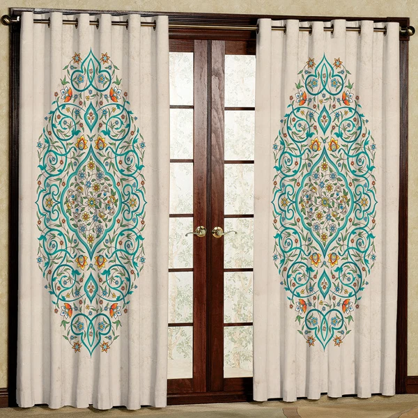 پرده مدل مخمل پانچی کد 6654 سایز 280x140 سانتی متر