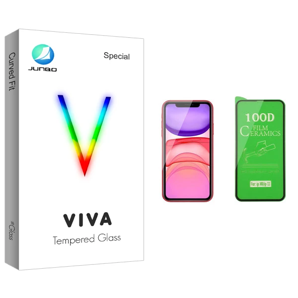 محافظ صفحه نمایش سرامیکی جانبو مدل Viva Glass مناسب برای گوشی موبایل اپل iPhone 11