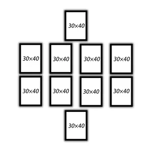قاب عکس بکلیت مدل 30x40-215T مجموعه ده عددی