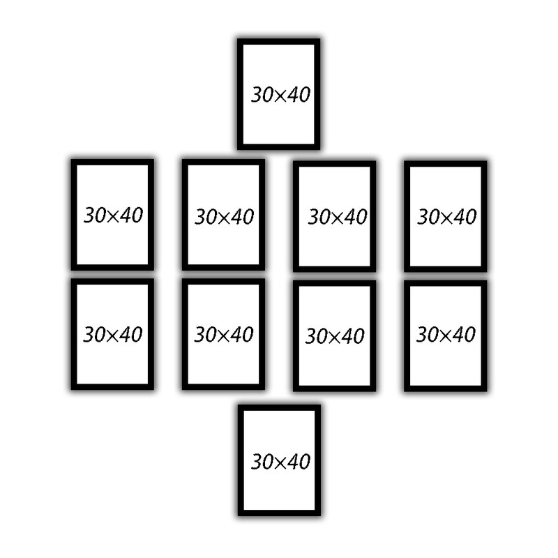 قاب عکس بکلیت مدل 30x40-215T مجموعه ده عددی