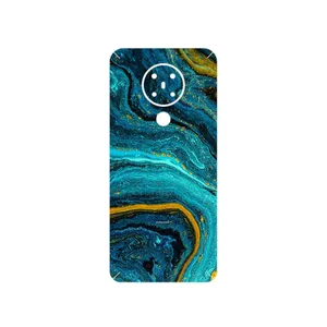 MAHOOT Turquoise marblewith golden streaks Cover Sticker for Nokia 5.3