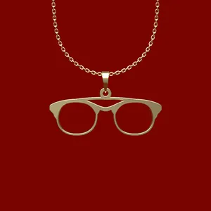 گردنبند طلا 18 عیار زنانه مدوپد مدل عینک کد Q2-1-1171