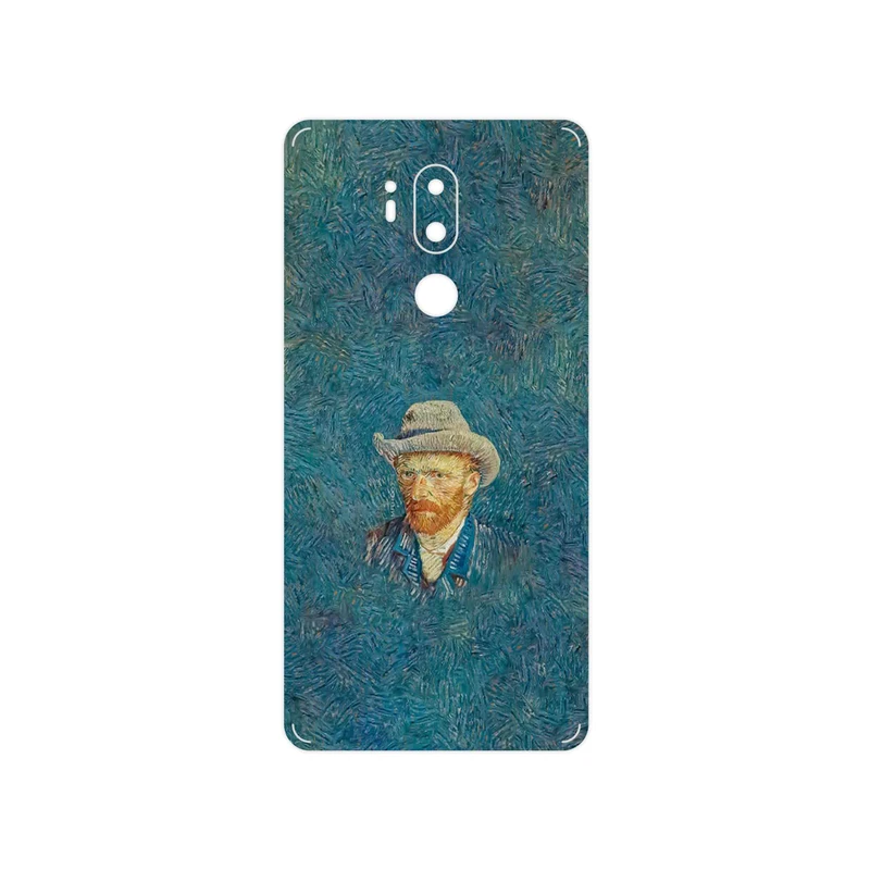 برچسب پوششی ماهوت مدل Self portrait with a gray felt hat مناسب برای گوشی موبایل ال جی G7 PLUS THINQ