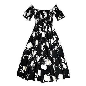 پیراهن یقه قایقی زنانه شین مدل نیلوفر