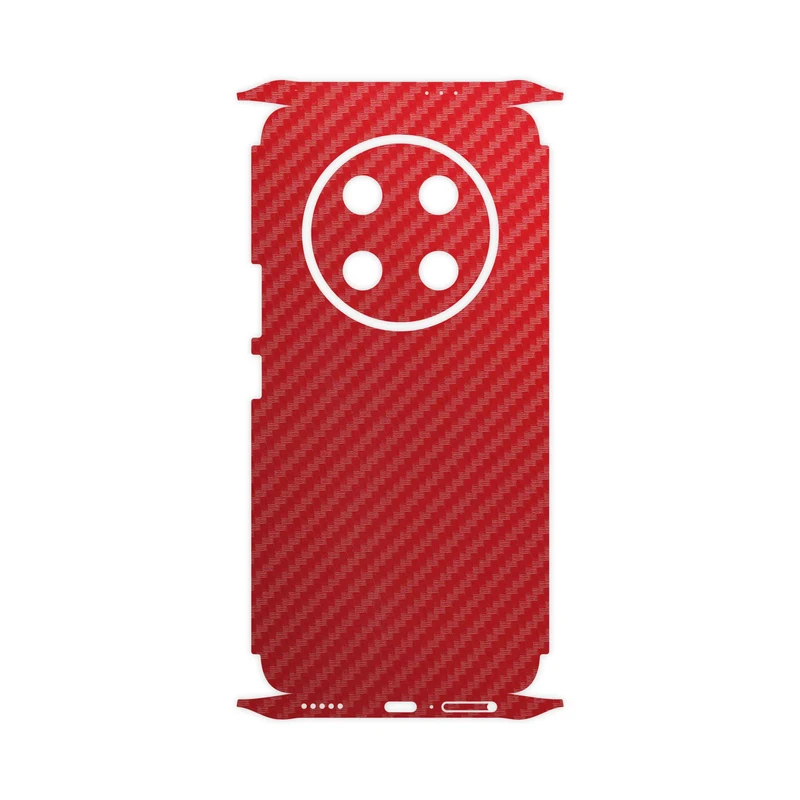 برچسب پوششی ماهوت مدل Red-Fiber-FullSkin مناسب برای گوشی موبایل آنر X9c