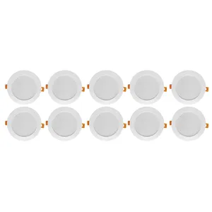 پنل ال ای دی 12 وات بریج لوکس مدل توکار دانلایت بسته 10 عددی