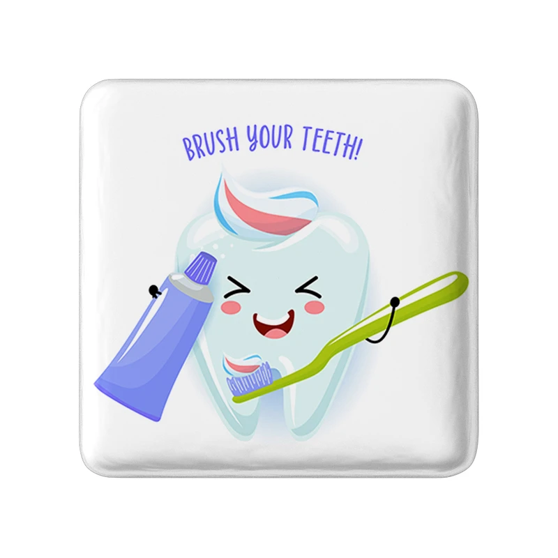 پیکسل خندالو طرح دندان و دندان پزشکی کودکانه مدل مربعی کد 36697