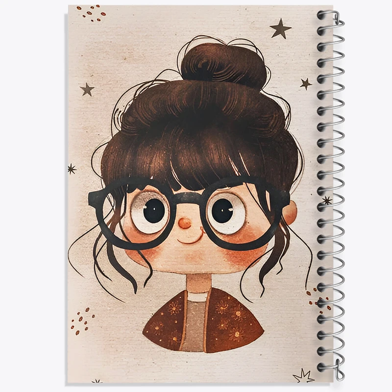 دفتر مشق 100 برگ خندالو طرح دخترانه کد F7662