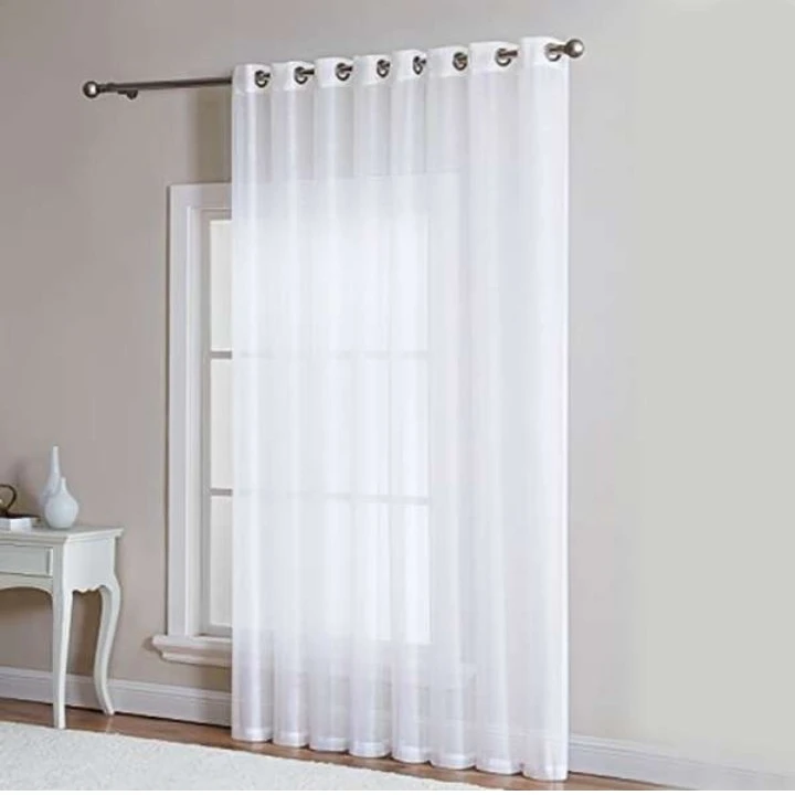 پرده پرهام دکور مدل حریر ساده پانچ سایز 280×300 سانتیمتر 