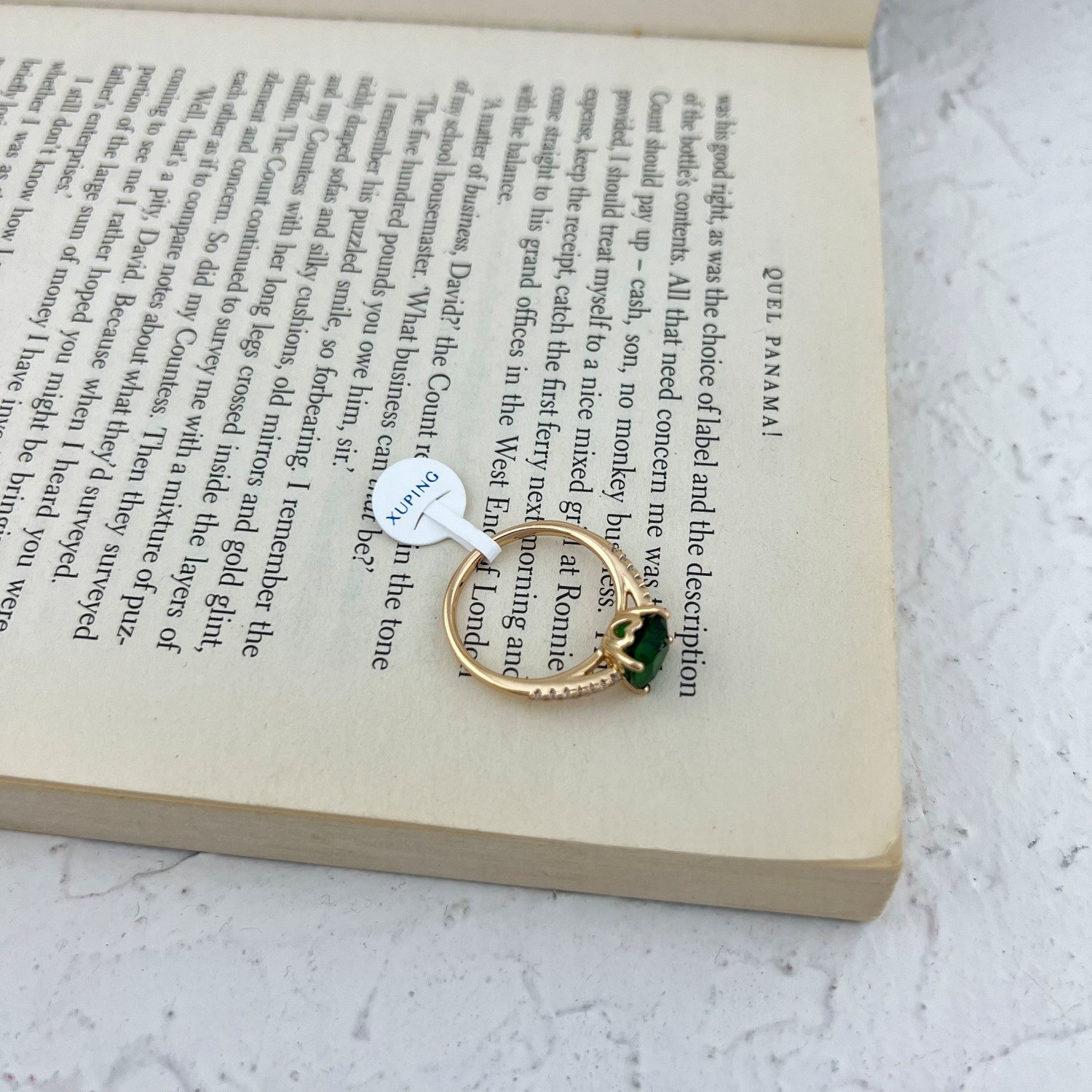 انگشتر زنانه ژوپینگ مدل تک نگین کد R4607