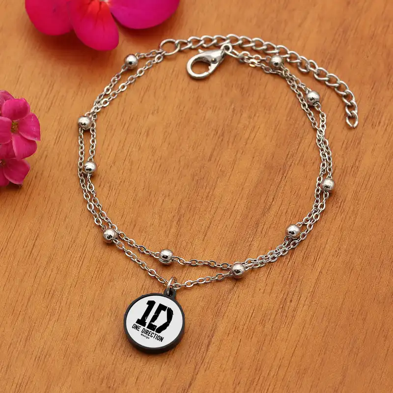 پابند زنانه ناکسیگو مدل شب تاب طرح One Direction کد LB7457