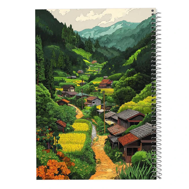 دفتر ژورنال نویسی 50 برگ مدوپد مدل نقطه ای طرح طبیعت کد DF15403