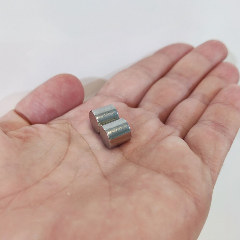 آهن ربا مدل نئودیمیوم استوانه D10x10mm بسته 2 عددی