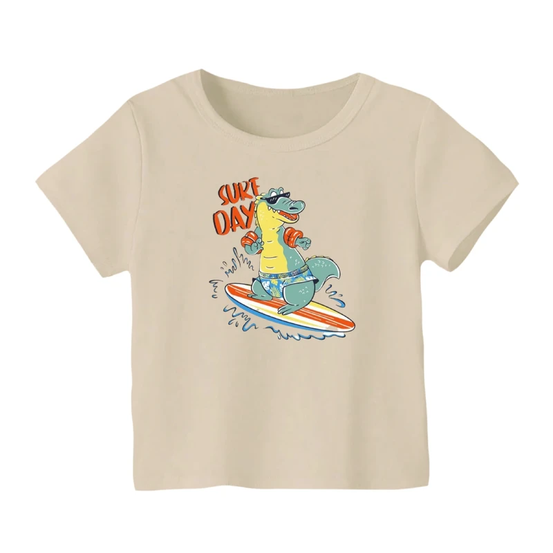 تی شرت آستین کوتاه بچگانه مدل تمساح کد ۱