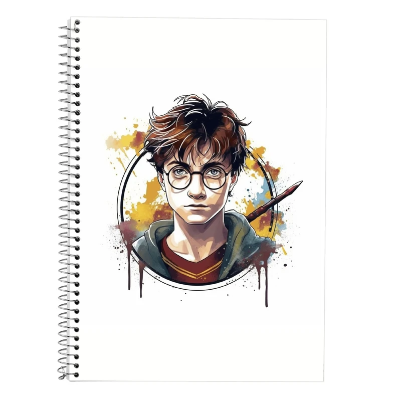 دفتر زبان 50 برگ مدوپد مدل دوخط طرح هری پاتر harrypotter کد DF10336