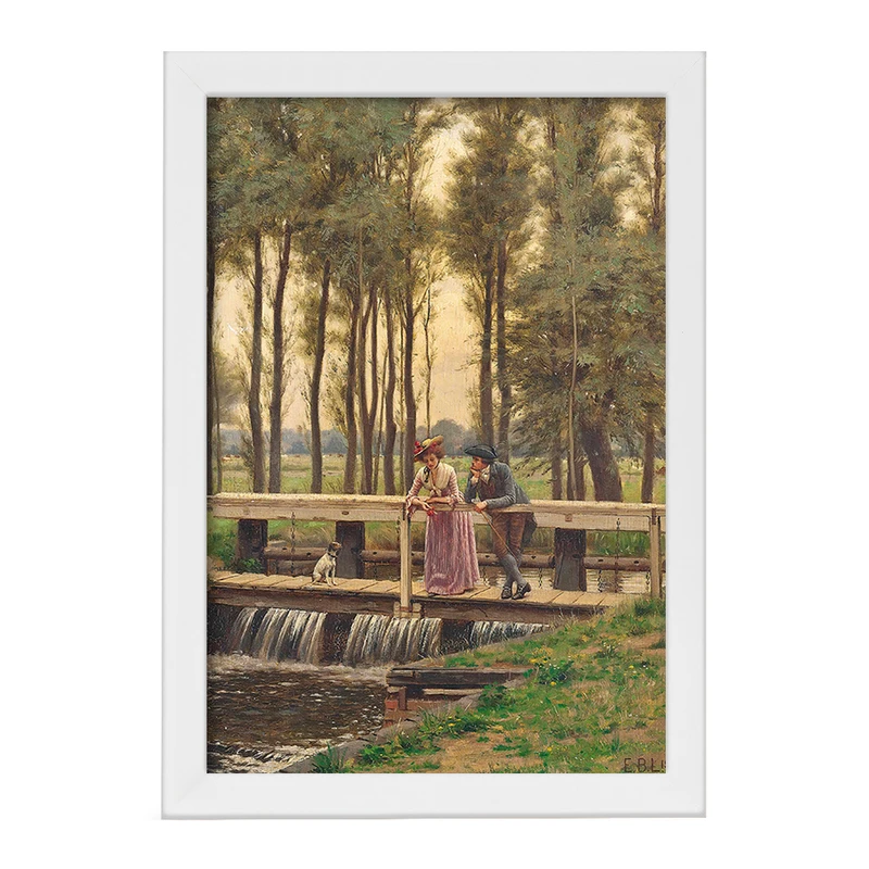 تابلو خندالو مدل نقاشی محل امتحان اثر ادموند بلر لیتون کد F12473