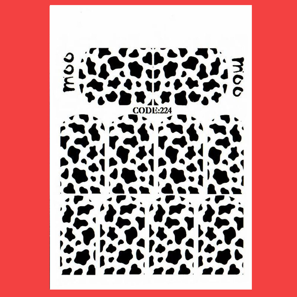 استیکر طراحی ناخن مدل C224