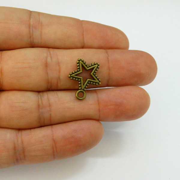 آویز گردنبند مدل ستاره درخشان کد AD 586 مجموعه 10 عددی