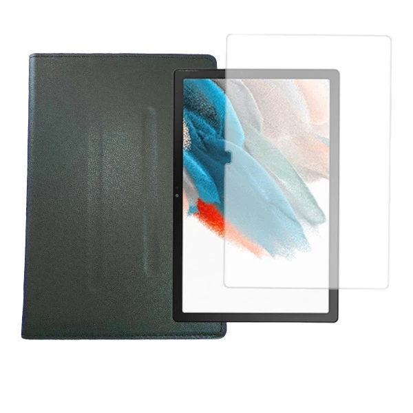 کیف کلاسوری مدل X205_KM مناسب برای تبلت سامسونگ Galaxy Tab A8 10.5 inch 2021 SM-X200 / SM-X205 به همراه محافظ صفحه نمایش