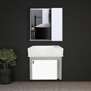 ست کابینت و روشویی مانلی مدل S10 به همراه آینه و باکس