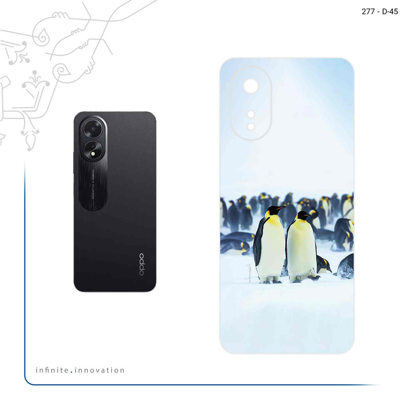 برچسب پوششی ماهوت مدل Penguin مناسب برای گوشی موبایل اپو A38