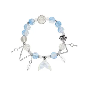 دستبند مهره ای زنانه برانت مدل پری دریایی کد 877