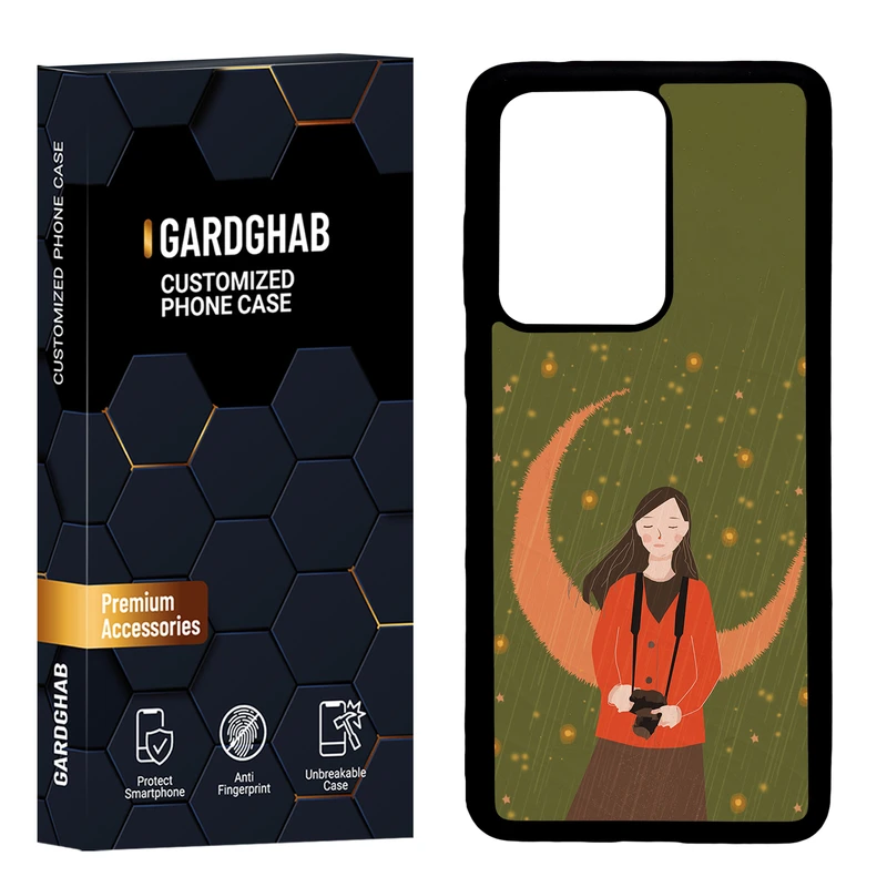  کاور گارد قاب مدل دور ژله ای پشت گلس دخترانه مناسب برای گوشی موبایل سامسونگ  Galaxy S20 Ultra