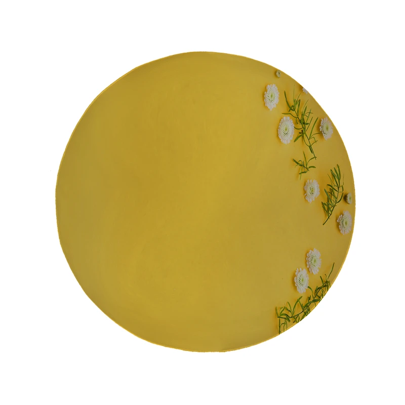 پادری مدل دایره طرح گل کد 8486 سایز 90 × 90 سانتی متر