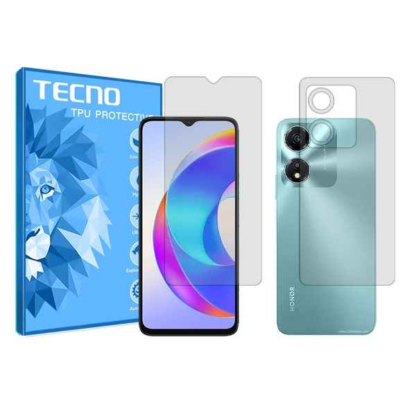 محافظ صفحه نمایش شفاف تکنو مدل HyGEL مناسب برای گوشی موبایل آنر X5 Plus به همراه محافظ پشت گوشی