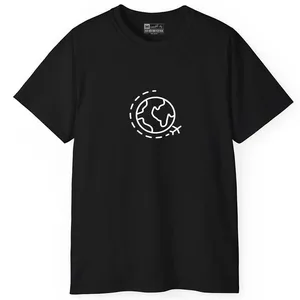 تی شرت آستین کوتاه مردانه پاد آفرین مدل هواپیما کد 0111