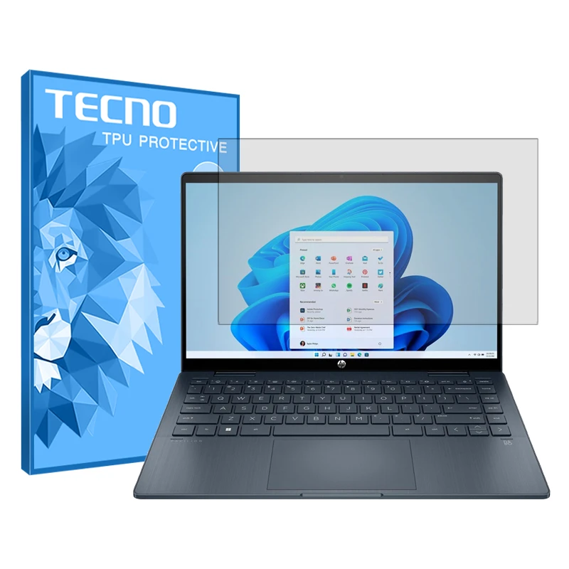 محافظ صفحه نمایش شفاف تکنو مدل Resistant مناسب برای لپ تاپ اچ پی pavilion x360 14