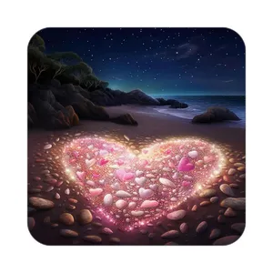 زیر لیوانی کاکتی مدل عاشقانه کد mp11883