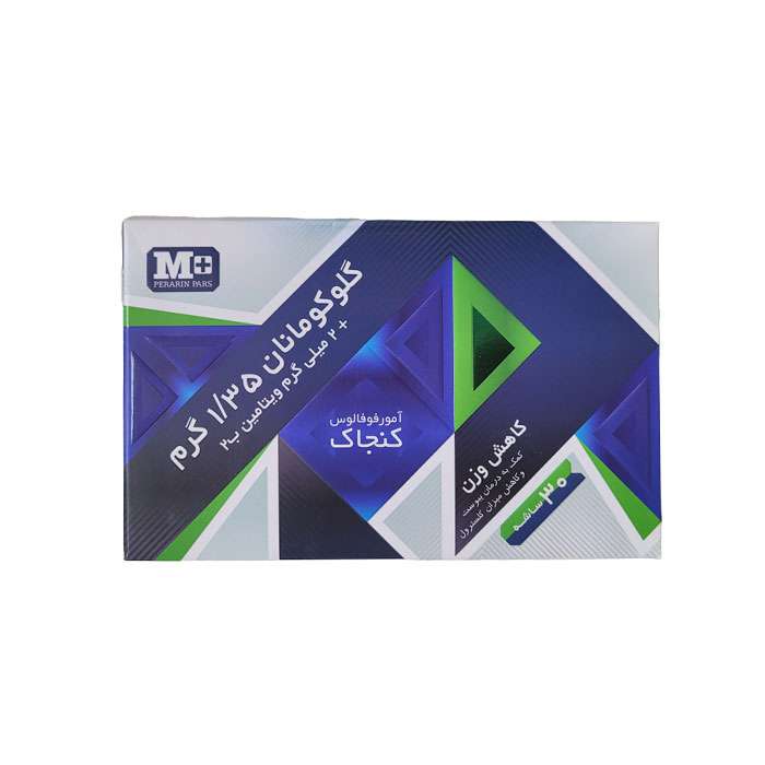 ساشه گلوکومانان پرارین پارس- 1.35 گرم بسته 30 عددی ساشه گلوکومانان پرارین پارس- 1.35 گرم بسته 30 عددی